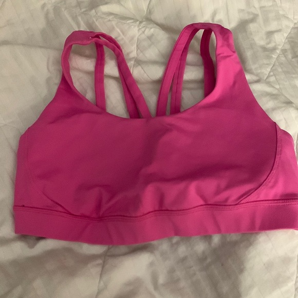 Hot pink Lululemon sports bra size 8 - Picture 1 of 7